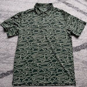 Swing Juice Collection Vibrant Golf Polo Shirt Mens Large Green/Yellow